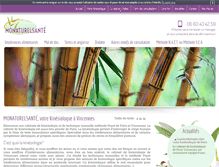 Tablet Screenshot of monaturelsante.com